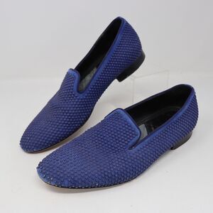 Louis Leeman Studded Blue Suede Loafers 41 EU - 8 US Mens